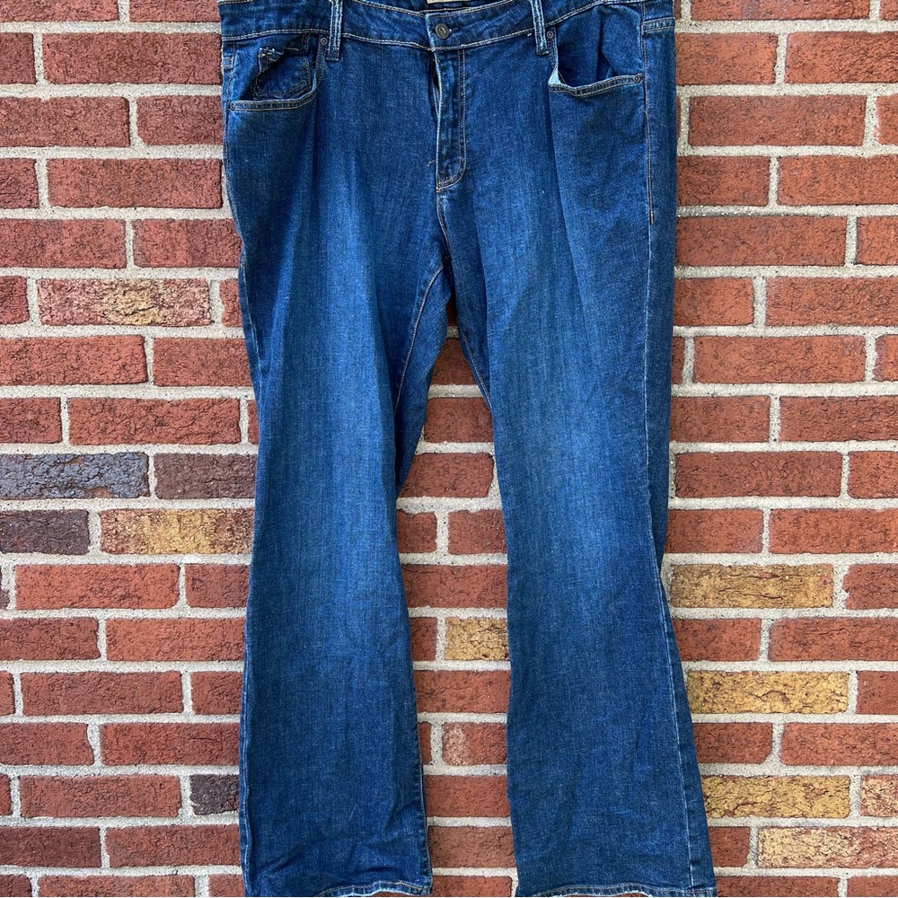 Old Navy Just Below Waist Stretch Curvy Boot Cut Jeans Women's Size 18 Long